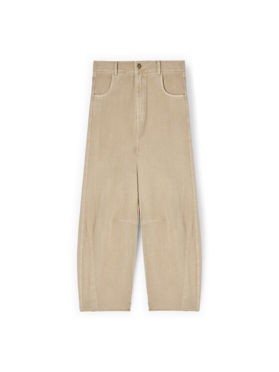 Motivi Motivi Pantaloni di tessuto P05NQ004857N002 Crema Boy Fit