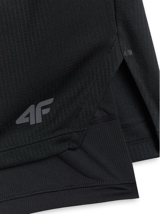 4F 4F Szorty sportowe ATHLETIC Czarny Regular Fit