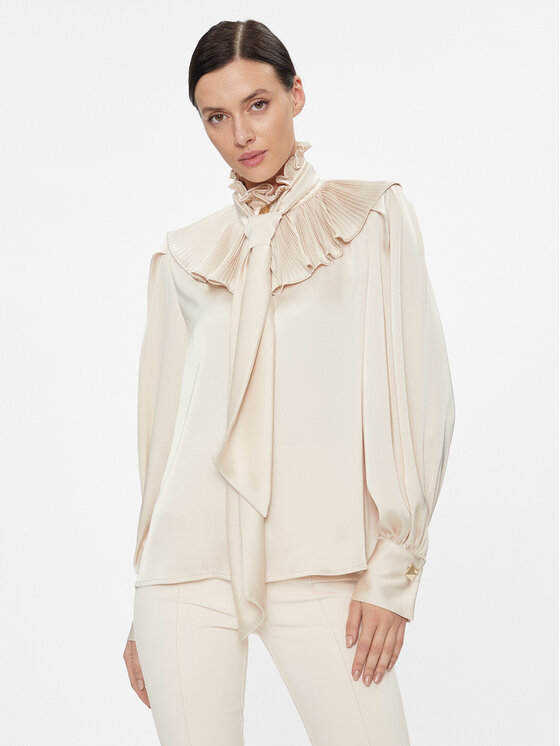 Babylon Bluză T_S00308 Bej Regular Fit