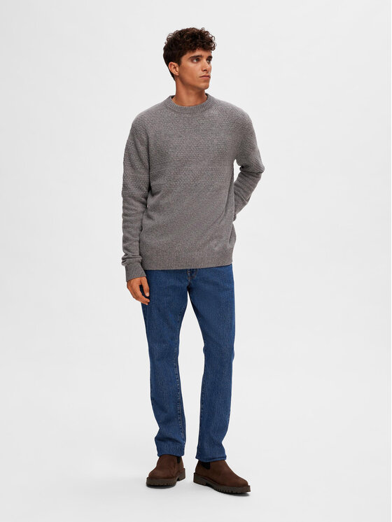 ASOS Sweater With Clouds Design in Grey for Men