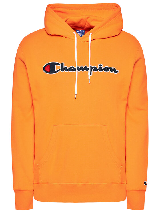 Champion satin script hoodie hot sale sweatshirt