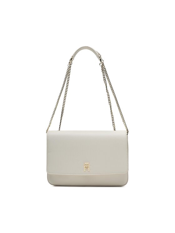 Tommy Hilfiger Tommy Hilfiger Handtasche Th Timeless Flap Crossover AW0AW14487 Weiß