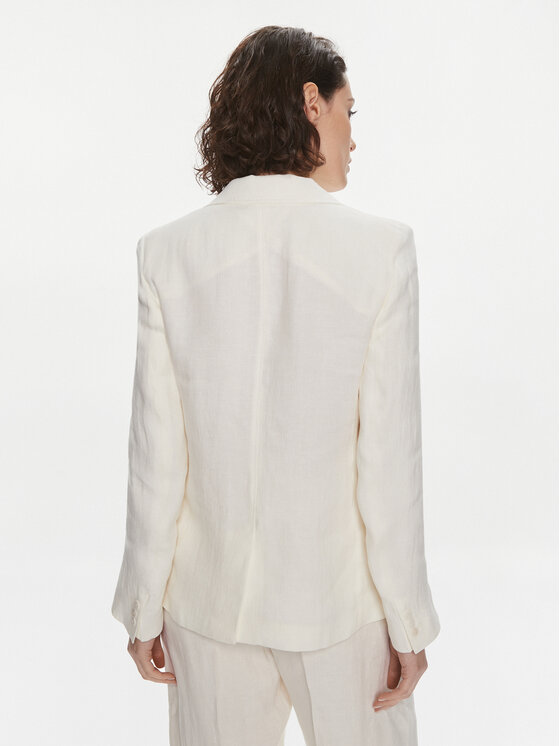 Weekend Max Mara Weekend Max Mara Marynarka Nalut 2415041032 Biały Regular Fit