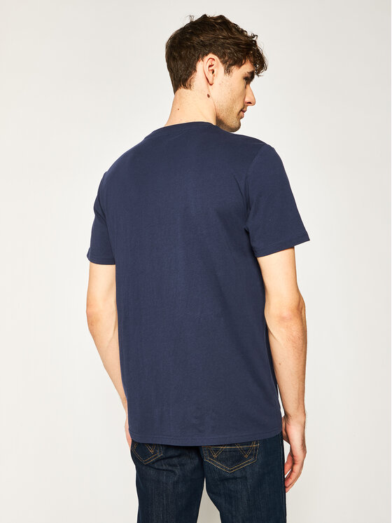 Lee Lee T-Shirt Stripe Tee L64VFQNM 112115948 Granatowy Regular Fit