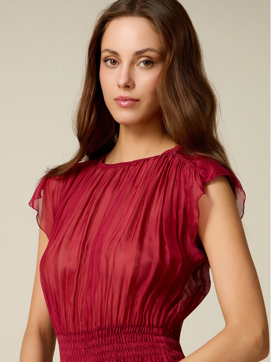 Oltre Oltre Abito da sera 7011J000875N026 Rosso Flared Fit