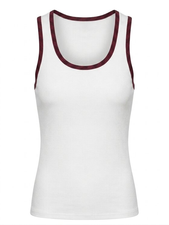 Le Songe Le Songe Top ZOJA Biały Basic Fit