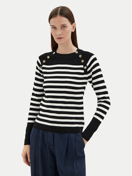 Motivi Motivi Блузка M4286000723N Чорний Slim Fit