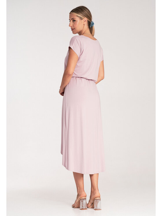 FIGL FIGL Každodenné šaty M1041 Ružová Casual Fit
