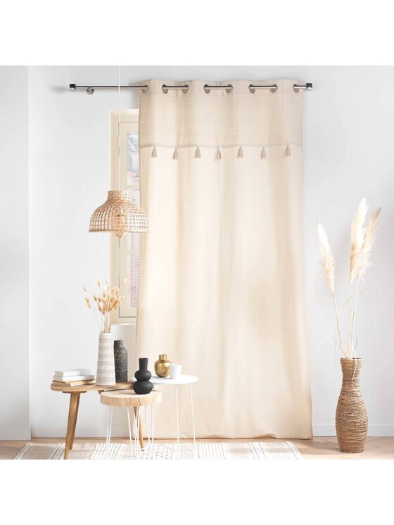 MIAhome MIAhome Zasłona okienna 140x240 cm ALPHA Beżowy