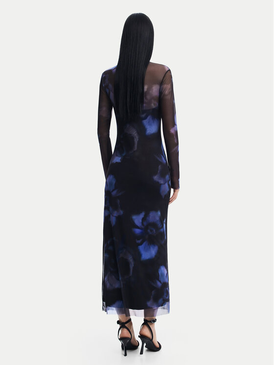 Desigual Desigual Každodenní šaty Nueva Orleans 24WWVK54 Modrá Slim Fit