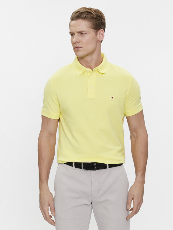 Tommy Hilfiger Tommy Hilfiger Tricou polo 1985 MW0MW17771 Galben Regular Fit