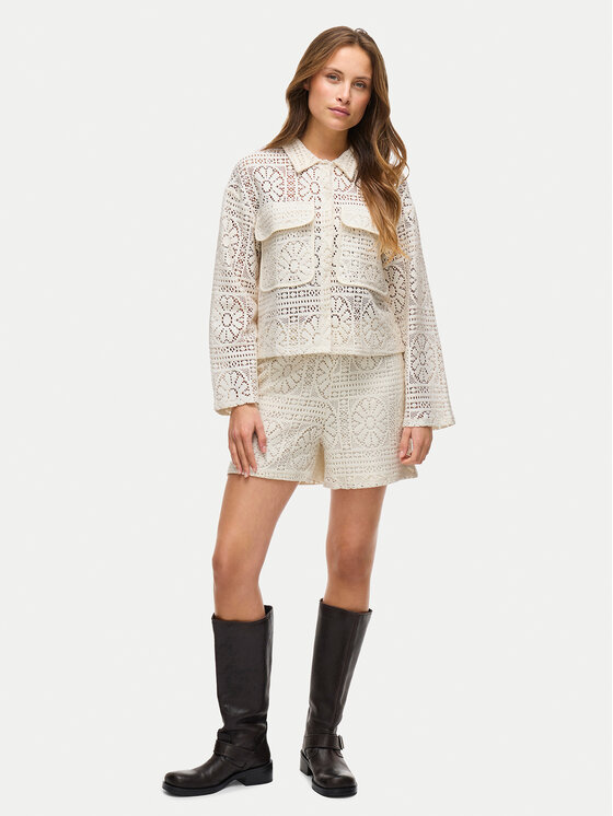 Vila Vila Camicia Merinda 14105211 Beige Loose Fit