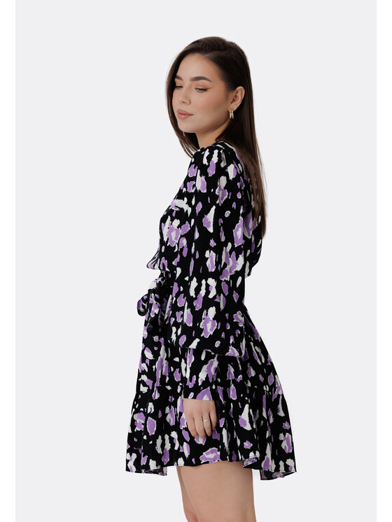 LAURELLA LAURELLA Každodenné šaty 4TU035 Čierna Regular Fit