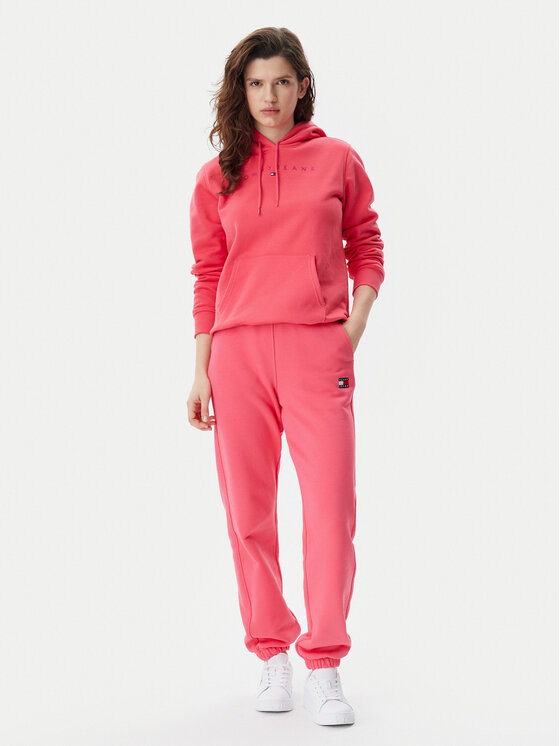 Tommy Jeans Tommy Jeans Bluză Tonal Linear DW0DW20304 Roz Regular Fit
