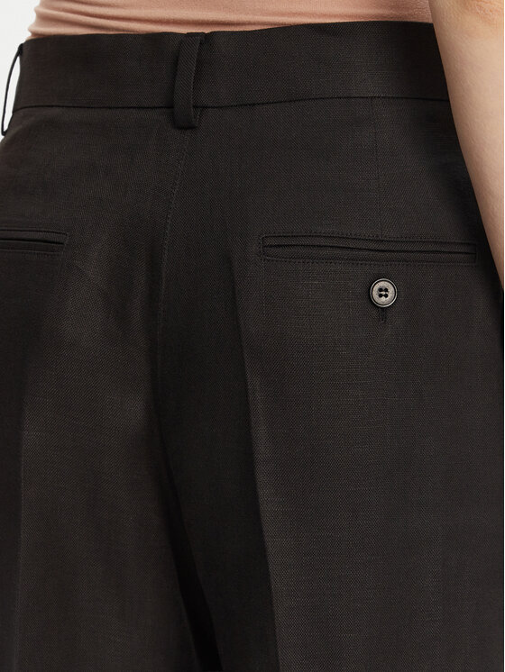 Weekend Max Mara Weekend Max Mara Bavlnené nohavice Malizia 2515131052 Čierna Regular Fit