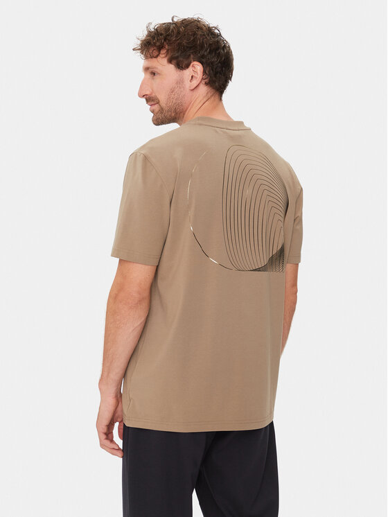 BOSS Boss T-särk 50513172 Beež Regular Fit