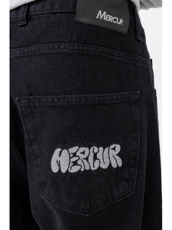 Mercur Mercur Jeansy Flash Czarny Baggy Fit