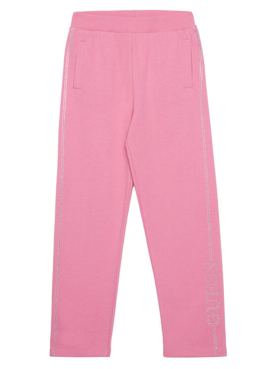 Guess Guess Долнище анцуг J5YQ12 KA6R4 Розов Regular Fit