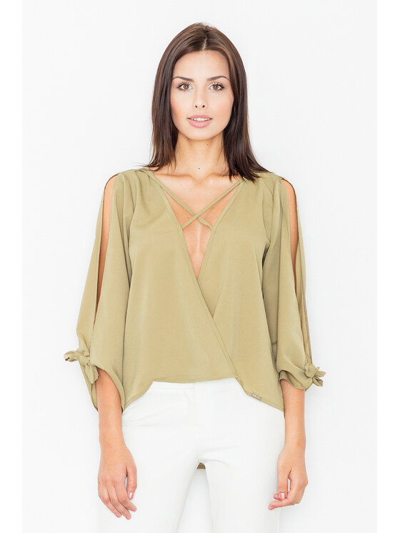 FIGL FIGLFIGL Blusa M485 Cachi Regular Fit