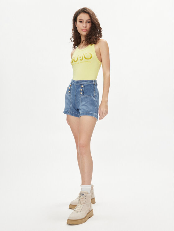 Liu Jo Liu Jo Top MA4327 J4695 Żółty Slim Fit
