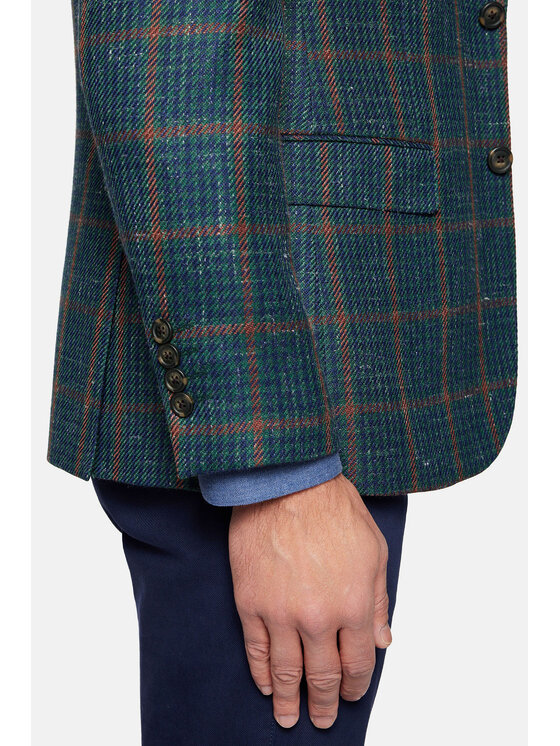 Lancerto Lancerto Marynarka Blakeney MA073124000002 Zielony Slim Fit