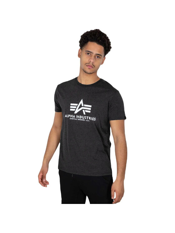 Alpha Industries Alpha Industries T-Shirt AI.100501-466-5XL Szary Basic Fit