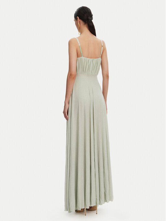 Elisabetta Franchi Elisabetta Franchi Sukienka wieczorowa AB-R22-52E2 Zielony Regular Fit