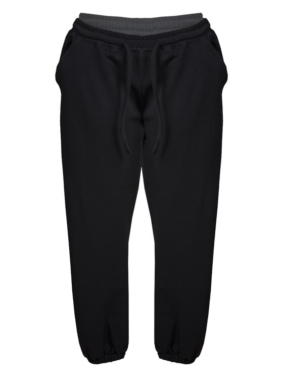 DKaren Sport DKaren Sport Spodnie materiałowe Wenezja Czarny Classic Fit