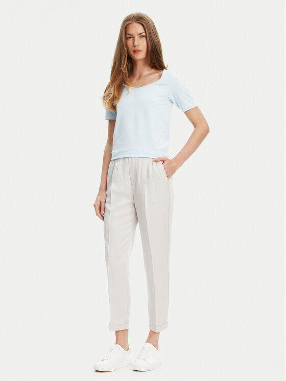United Colors Of Benetton United Colors Of Benetton Hlače iz tkanine 4Y09DF079 Siva Regular Fit