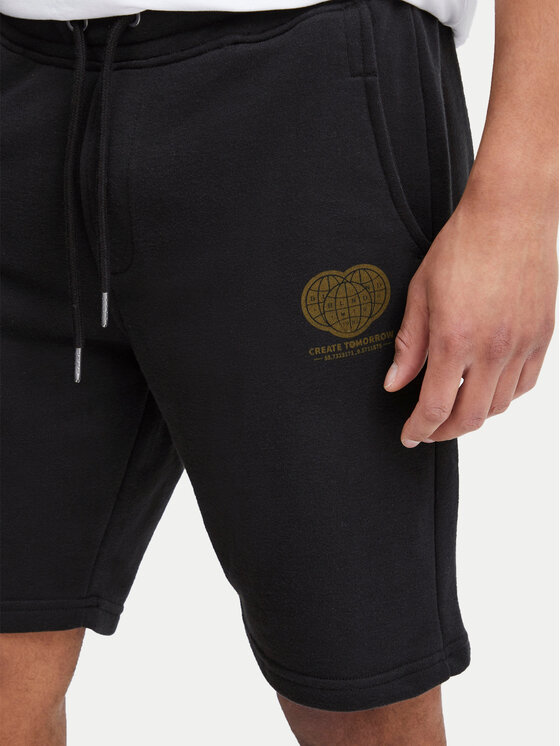Blend Blend Pantaloncini sportivi 20716744 Nero Regular Fit