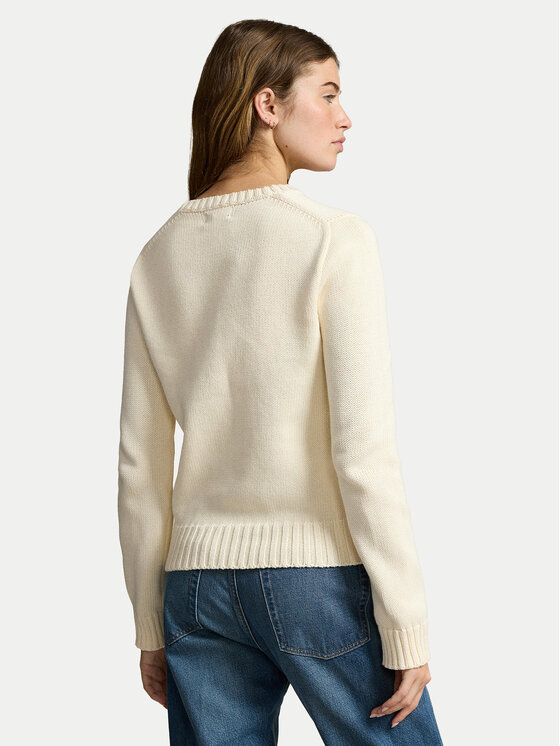 Polo Ralph Lauren Polo Ralph Lauren Sweter 211896939002 Beżowy Straight Fit