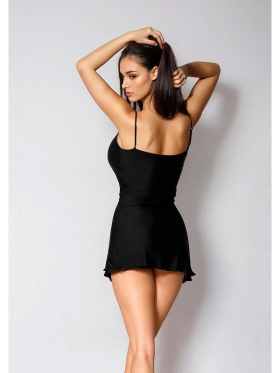 DKaren Lingerie DKaren Lingerie Halka Sasha Czarny Classic Fit
