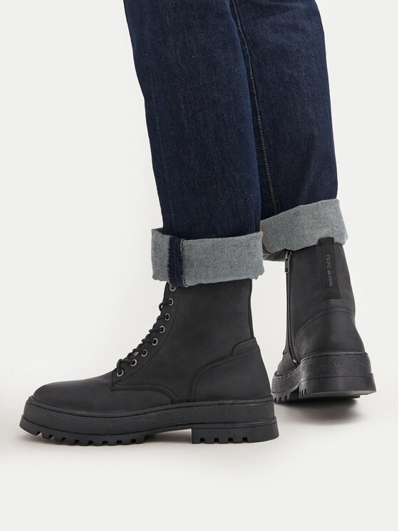 Pepe Jeans Pepe Jeans Pohodni čevlji Lincoln PMS50258 Črna