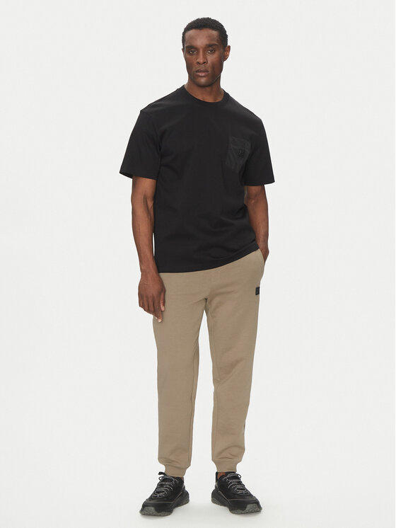 HUGO HUGO T-Shirt Dombiro 50536347 Czarny Relaxed Fit