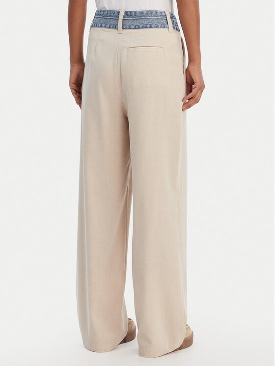 Desigual Desigual Stoffhose 26SWPW28 Beige Regular Fit