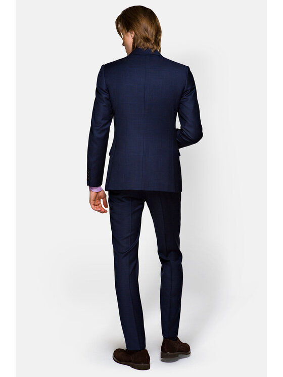 Lancerto Lancerto Garnitur GA073121000007 Granatowy Regular Fit