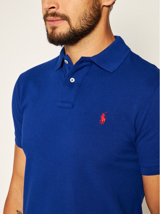 Polo Ralph Lauren Polo Ralph Lauren Polo Core Replen 710795080001 Plava Slim Fit