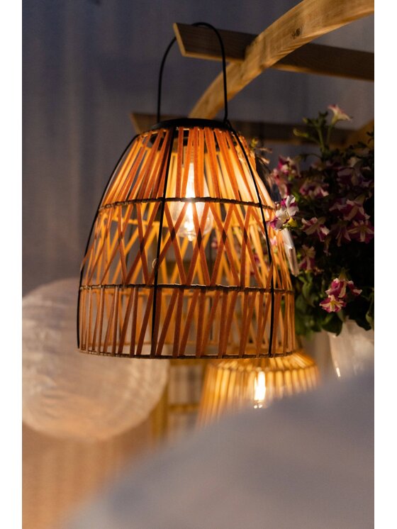 MIAhome MIAhome Lampion solarny SOLARE Brązowy