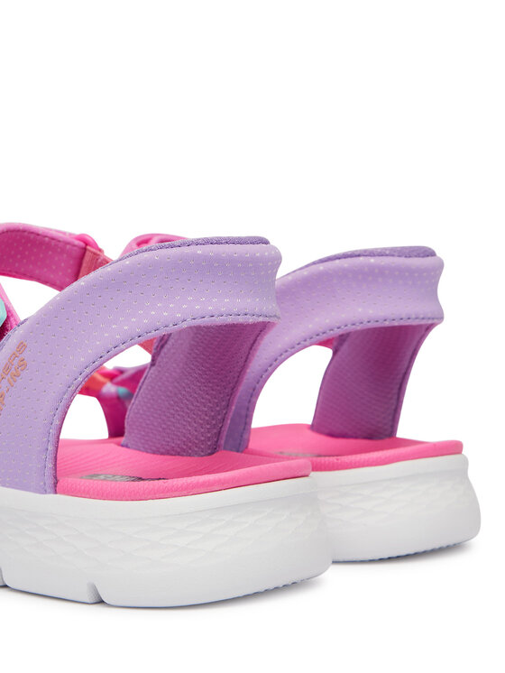 Skechers Skechers Sandały Slip-Ins: Go Walk Flex Sandal - Lots Of Sol 303028L/MLT Fioletowy