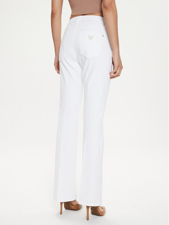Guess Guess Džinsai W4GA0L D4MW4 Balta Regular Fit