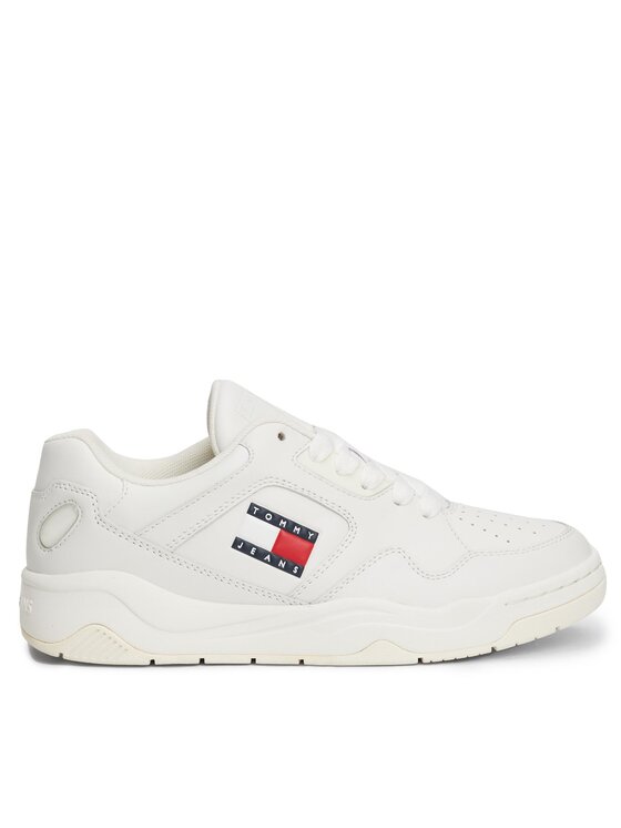 Tommy Jeans Snīkeri Tjw New Basket Sneaker Lc EN0EN02524 Écru