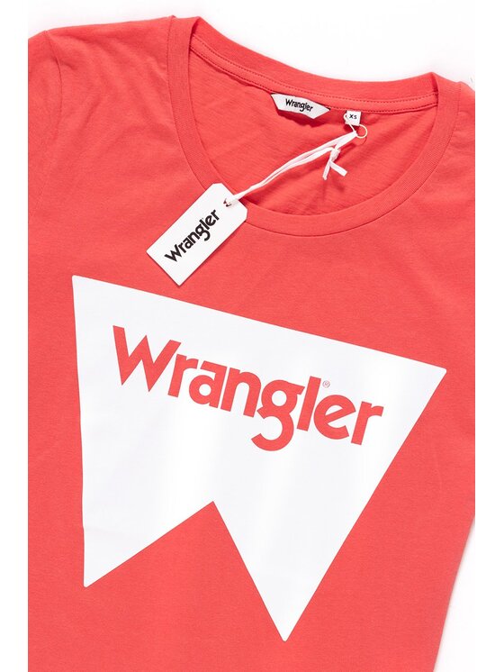 Wrangler Wrangler T-shirt FESTIVAL TEE Rosso Regular Fit