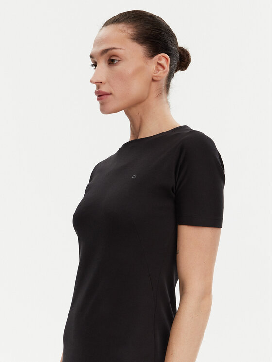 Calvin Klein Calvin Klein Vsakodnevna obleka K20K208299 Črna Slim Fit