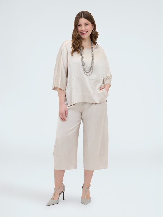 Fiorella Rubino Fiorella Rubino Bluzka 2004L000660N021 Biały Boxy Fit