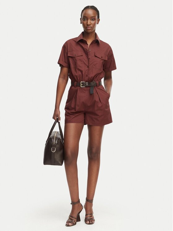 Patrizia Pepe Patrizia Pepe Jumpsuit 2T0095/A9B9-B887 Marrone scuro Regular Fit