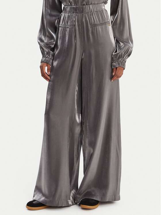 Liu Jo Sport Liu Jo Sport Bavlnené nohavice TA6005 T322A Sivá Relaxed Fit