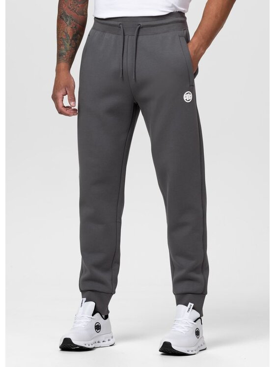 PITBULL PITBULL Spodnie dresowe CHARGER SMALL LOGO Szary Regular Fit