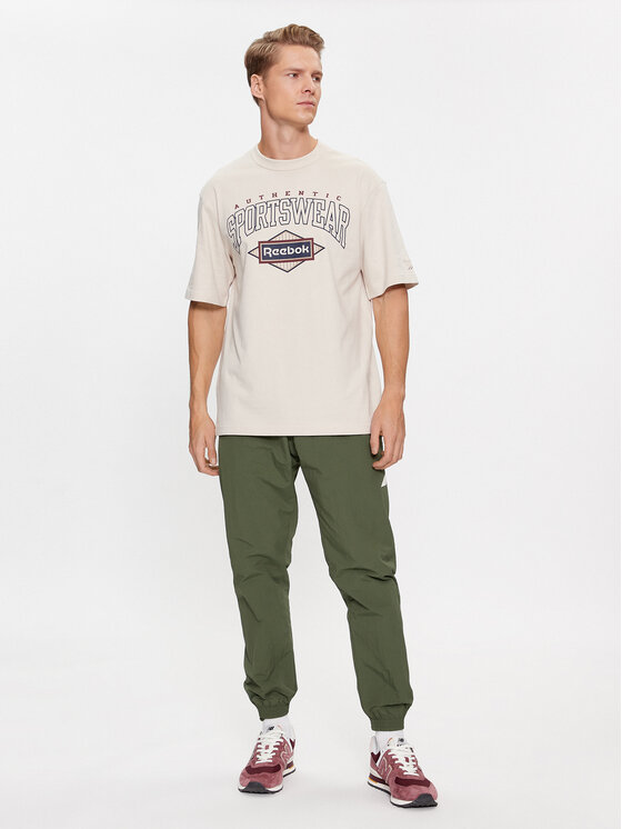 Reebok Reebok T-Shirt Sporting Goods IM1507 Béžová Regular Fit