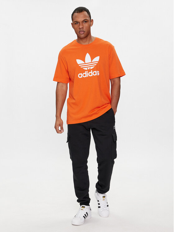 adidas T shirt adicolor Trefoil IR8000 Arancione Regular Fit Modivo