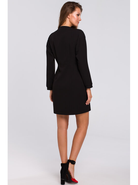 Makover Makover Večerní šaty K034 Černá Regular Fit